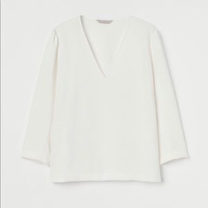 Puff-sleeve blouse - H&M